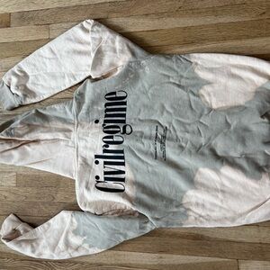 Stylish Women's Crew Neck Sweater in Pink and Gray